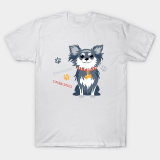 Вog black longhaired Chihuahua T-Shirt